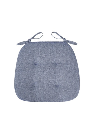 Ankatek Tabure Suntek Sandalye Minderi Mavi Kaymaz Çok Bağlamalı Amaçlı Ye Mavi Mavi