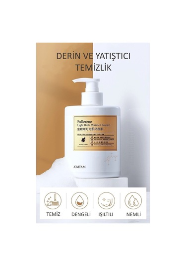 Jomtam Fullerene ve Miristik Asitli Derin Yüz Yıkama Jeli 500 ML