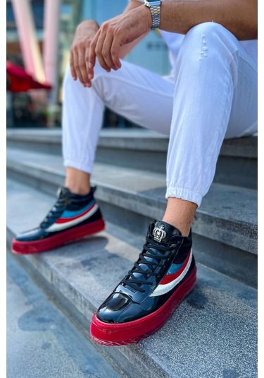 Ch973 - Majesty Kt Erkek Bot Sıyah Çok Renkli