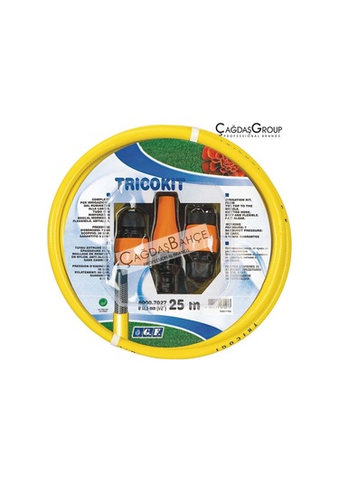 GF 7027 Bahçe Sulama Hortumu Kiti 25 Metre Hortum