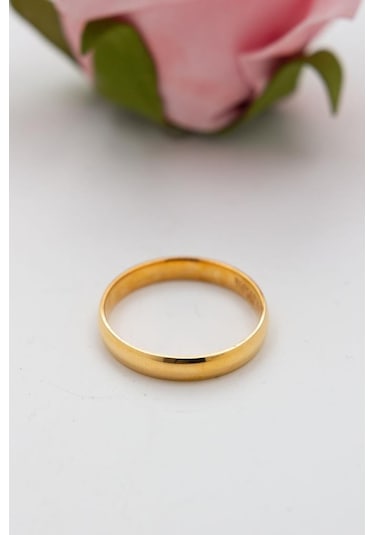 Latif Kuyumculuk 22 Ayar Altın 4mm Düz Bombeli Alyans Nişan Yüzüğü Lkyzk1530