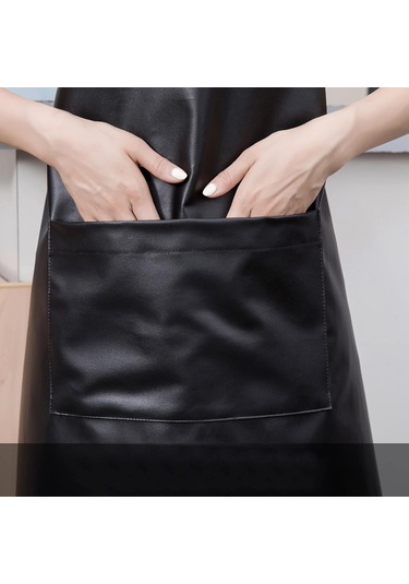 Su Geçirmez Önlük Bir Büyük Cepli Ayarlanabilir Yağ Geçirmez Önlük Siyah-2 Paket, Diğer