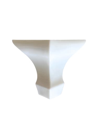 Lükens Beyaz 8cm Plastik Ayak Mobilya Masa Ve Dolap Ayağı 8cm Beyaz 4 Adet Beyaz