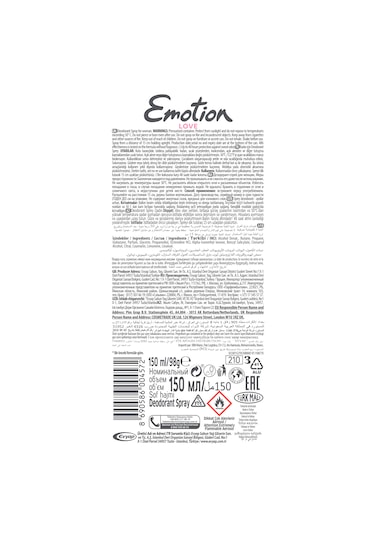 Emotion Love Kadın Deodorant 6 x 150 ML