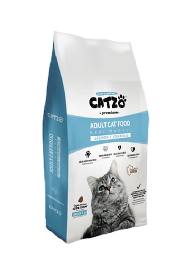 Catzo Somonlu Yetişkin Kedi Maması 2 x 1 KG