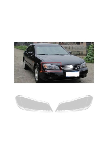 Didadodo Araba Sol Far Kabuk Lens Kapağı Far Kapağı Nissan Cefiro A33 2000-2004 Şeffaf Gölge Lens, Araba Aksesuarı