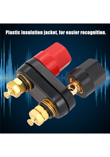 Ximistore9 4mm Çift Anahtarli Muz Soketi Hoparlör Güçlendirici Akım Bağlantısı 4 Adet Metal-plastik Bağlayıcı