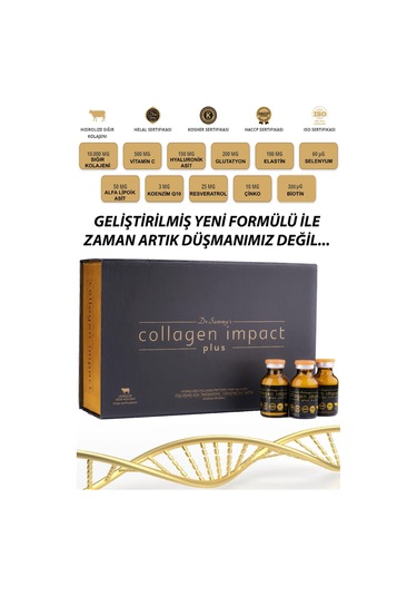 Dr. Sammy's Collagen Impact Plus Hidrolize Sığır Kolajeni 30 Shot