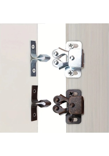 Sunshine011 Silvery Rapsiz Çift Bilyeli Dolap Kiliti, Dolap Kapı Mandalı, Çekmece Kilidi, Donanım Aleti