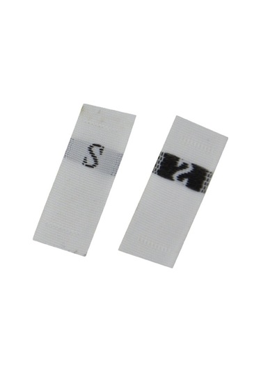 Novahub 3.2x1.2cm Polyester Giyim Etiketleri 380 Adet, Beyaz, Xxxxxl / 5xl