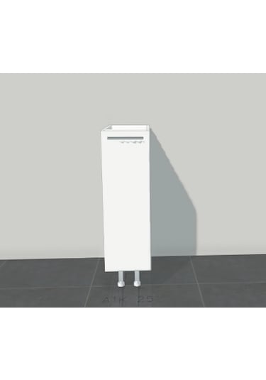 15 Cm Tek Kapak Mutfak Alt Dolabı