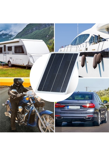 Skycity 12v 20w Portatif Güneş Enerji Paneli - Çift Usb, Type-c, Dc Ve Araç Şarj Portu - Ip65 Su Geçirmez Tekli Paket