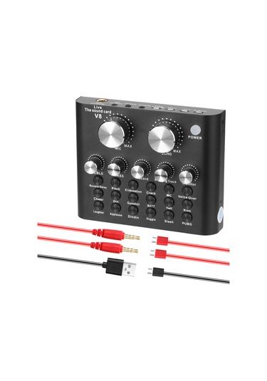 Reedark Profesyonel Usb Mikrofonlu Kulaklık - Canlı Yayın Ses Kartı Destekli Pc/telefon Uyumlu Ses Seti