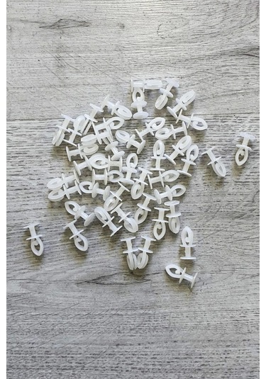 Geçmeli Sistem 75 Adet Tül Ve Perde Düğmesi Sağlam Korniş Halkası Çok Renkli