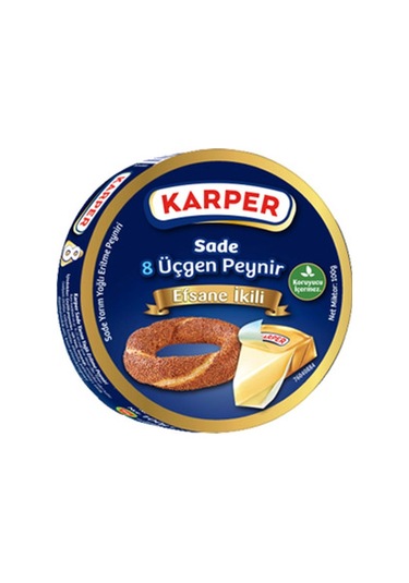Karper Üçgen Peynir Sade 100 Gr X6 Paket