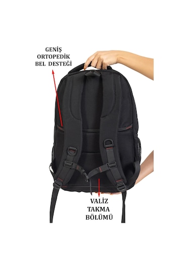 Laptop Sırt Çantası 17 İnç Tablet Usb Bölmeli 8683255012763
