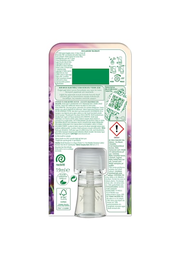 Air Wick Elektrikli Oda Kokusu Yedek Şişe Lavanta Esansiyel Yağlar İçerir 6 x 20 ML