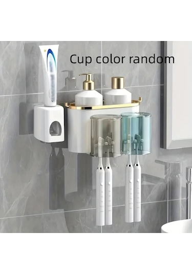 Wholesale11 1 Takım Çok Fonksiyonlu Diş Fırçası Rafı Ve Kupa Diğer