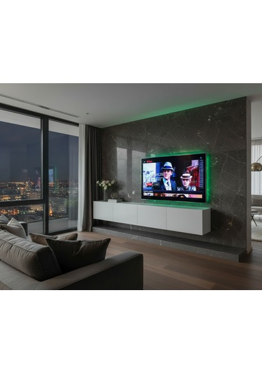 Mac Dizayn Milas 240 Cm Parlak Beyaz Tv Ünitesi Mdf, Modern Tasarım, Yavaş Kapanan Kapaklı Tv Sehpası Parlak Beyaz Mac Dizayn Milas 240 Cm Parlak Beyaz Tv Ünitesi Mdf, Modern Tasarım, Yavaş Kapanan Kapaklı Tv Sehpası Parlak Beyaz