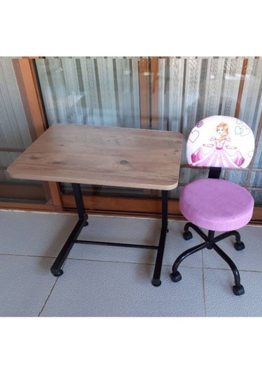 Depolife Prenses Sindirella Desenli Çocuk Odası Ders Çalışma