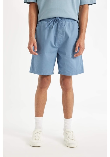DeFacto Relax Fit Gabardin Bermuda Şort D4697AX24HSBE105