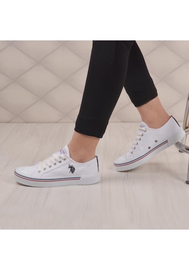U.S. Polo Assn. U.S Polo Assn. Penelope 1FX Beyaz Erkek-Kadın Günlük Konvers Ayakkabı Beyaz