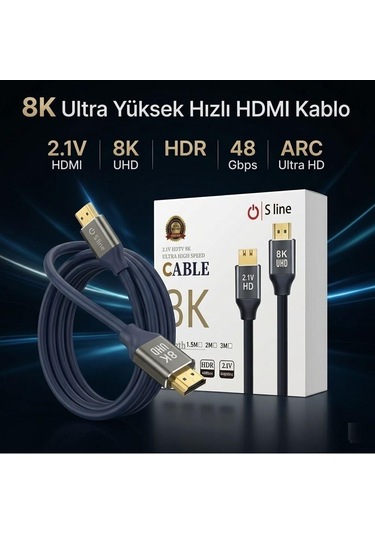 S Line 1.5metre 8k Hdmı Kablo 2.1v 60hz