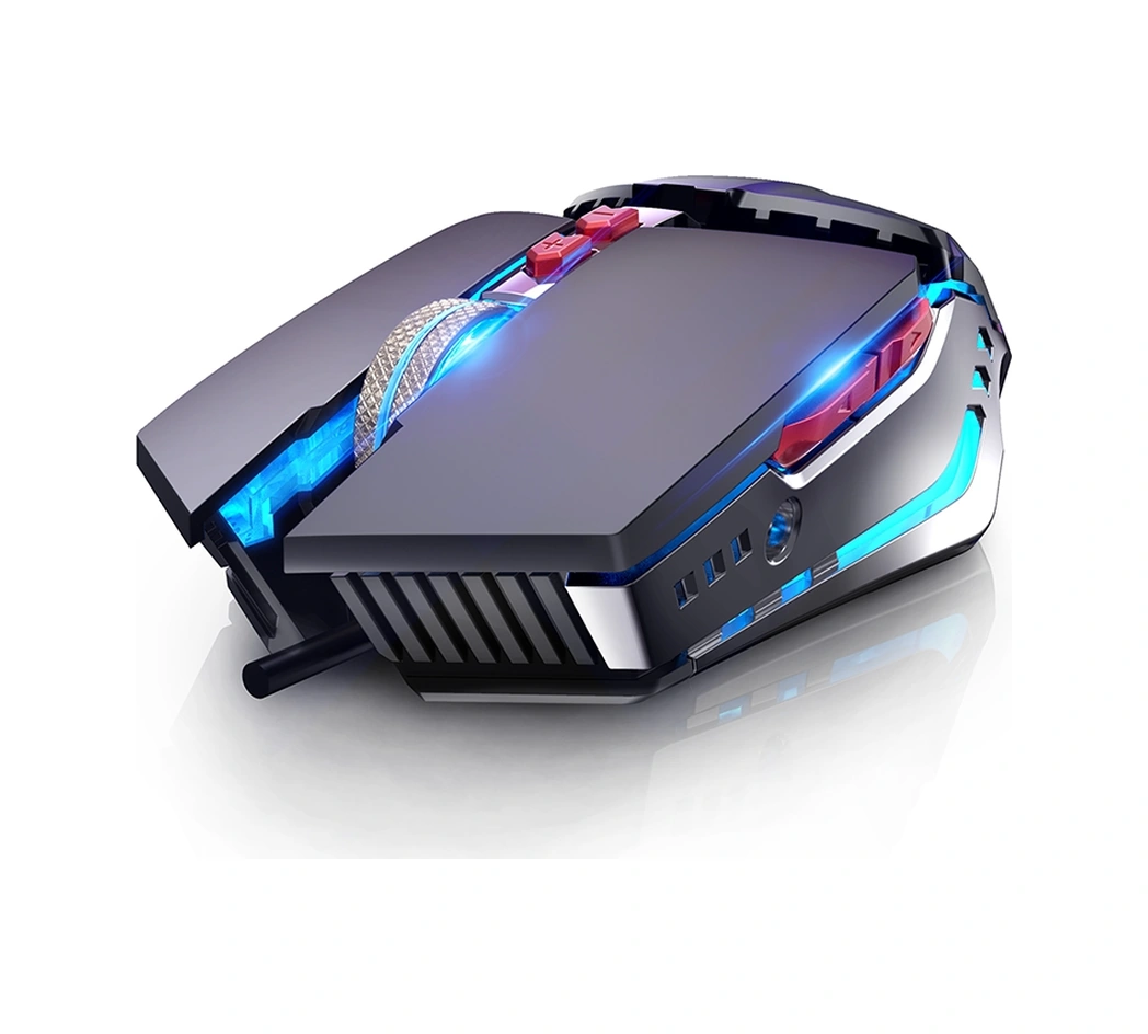 Sones Yındıao 3200 Dpı 4 Modlu Ayarlanabilir 7 Tuşlu Rgb Işık Kablolu Metal Mekanik Sert Çekirdek Makro Fare, Stil: Sesli Sürüm Diğer