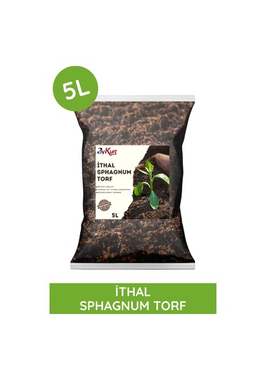 Bykurt 5l Premium Bitki Toprağı İthal Sphagnum Ts1 Torf Sinek Böcek Yapmaz Toprak 5 Litre