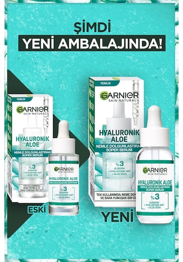 Garnier Hyaluronik Aloe Nemle Dolgunlaştıran Süper Serum 30 ML