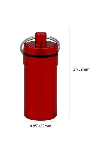 Pazly Tutacağı Suntek Seyahat Metal Konteyner Hapı Hap Anahtarlık Ce Diğer