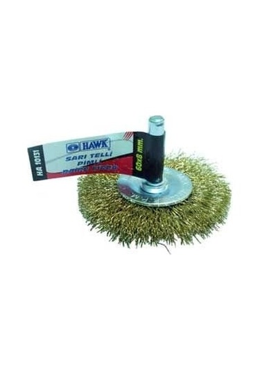 Hawk Ha-10135 Sarı Telli Pimli Daire Fırça 100 10mm