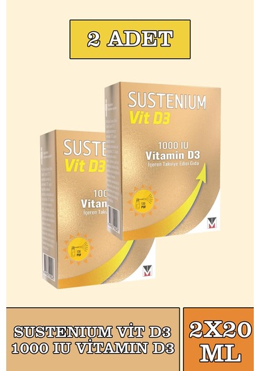 Sustenium Vitamin D3 1000 Iu Sprey 2 x 20 ML