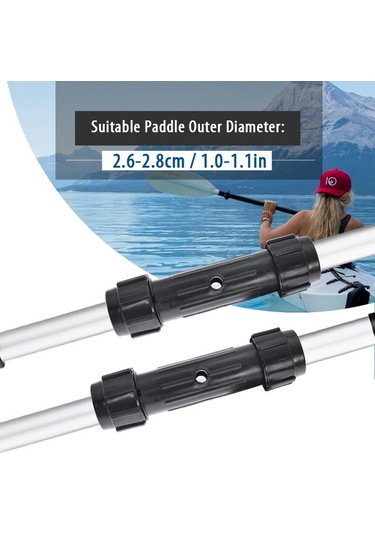 Flybuy Vidalı Siyah Siyah Parçası Kürek Kayak Ka Bağlantı Bağlantı Adet 2 Te