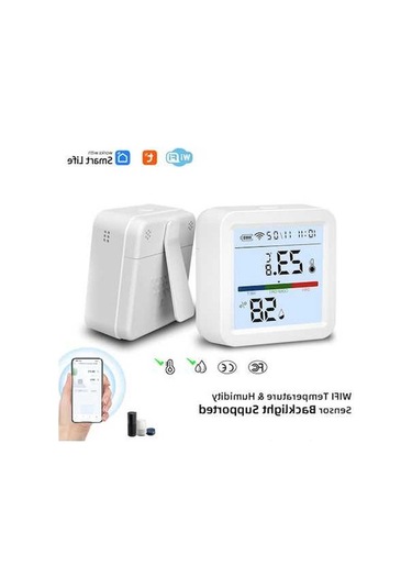 Createtech Wifi Uygulaması Ty Termometre Termometre Higrometre Beyaz Akıllı İi