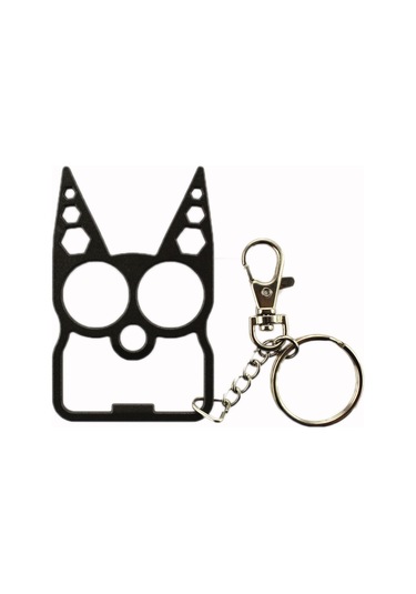 2 Adet 6'sı 1 Arada Çok Fonksiyonlu Anahtarlık Çinko Alaşımlı Şişe Açacağı Siyah