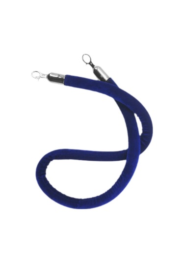 Suntek 59 Inç Kalabalık Kontrol Bariyer Halatı Şık, Kuyruk Gümüş Snap Hook