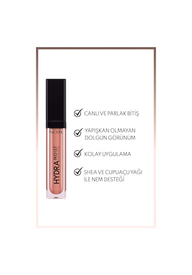 Note Cosmetics Cosmetics Hydramoist Lipgloss Nemlendirici Dudak Parlatıcısı - 13 Secret Kiss - Işıltılı 13