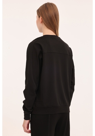Lotto W-gıove C Neck Swt 4pr Siyah Kadın Sweatshirt Siyah
