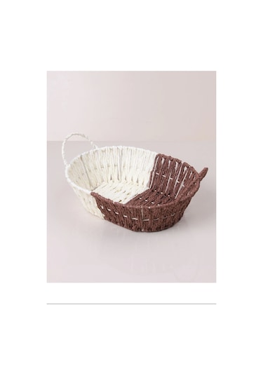 Hasırlı Ekmek Sepeti Oval Royaleks-8803 Çok Renkli