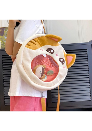 Suntek Karikatür Peluş Sırt Çantası Sevimli Büyük Bebek İle Gri