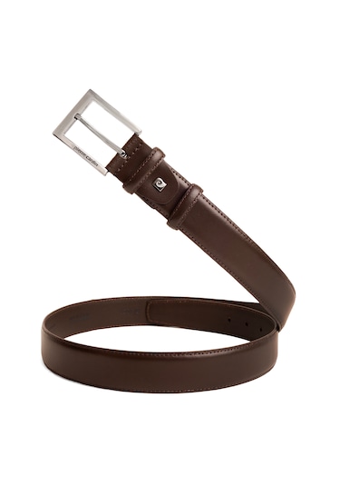 Pierre Cardin Deri Erkek Kemer En 3,5 Cm Pc-2009 Kahverengi