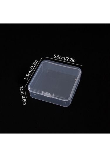 1 Adet Masaüstü Saklama Takı Saklama Kutusu Şeffaf Plastik Kasa Dayanıklı Bileklik Kutusu Şeffaf