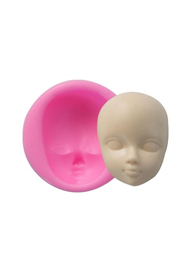 Kek Dıy Araçları Bebek Moda Silikon Dekorasyon Yüz Görsel Pasta Pişirme Kalıbı , Seçenek: 1