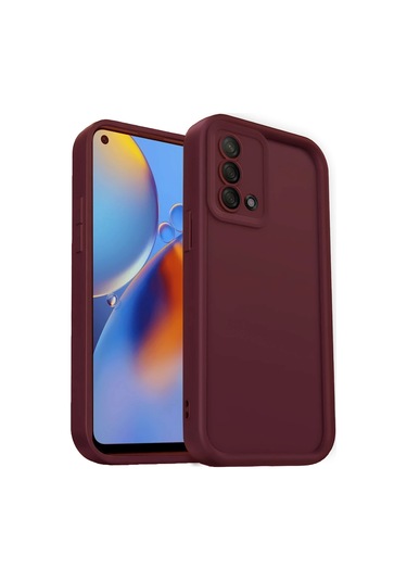 Newface Oppo A74 4g Kılıf Viera Silikon Semeglbl - 53 - Bordo