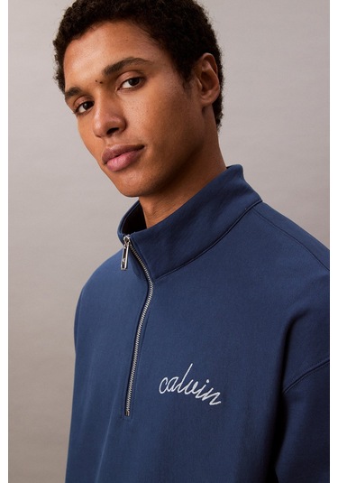 Calvin Klein Erkek Sweatshirt-lv04rc227g Mavi