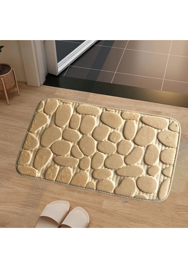 Suntek Banyo Balkon Çamaşır Odası Dekoru Için Kapı Mat Açık Kahverengi