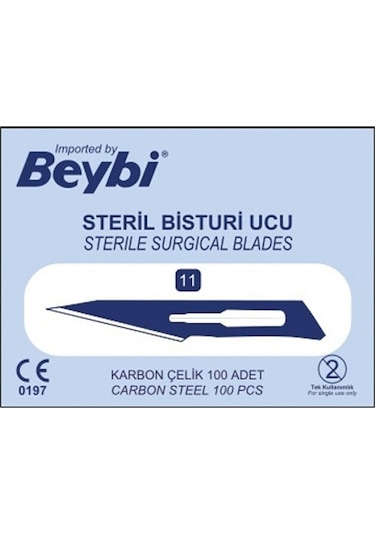 Beybi Bistüri Ucu 11 Numara 3 Paket (300 Adet)
