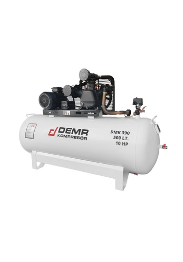 Demr Kompresör Pistonlu 500 LT 3 Kafa 12 Bar 10 HP IDMK390 Hava Kompresörü