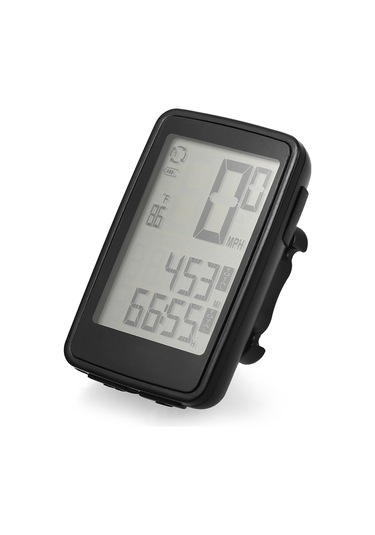 Lixada Usb Şarj Edilebilir Kablosuz Bisiklet Bilgisayarı Bisiklet Hız Göstergesi Siyah